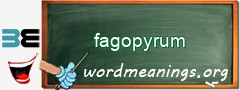 WordMeaning blackboard for fagopyrum